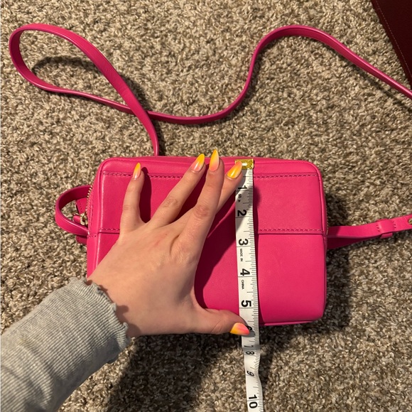 Tory Burch Hot Pink Leather Crossbody Bag - Picture 8 of 8